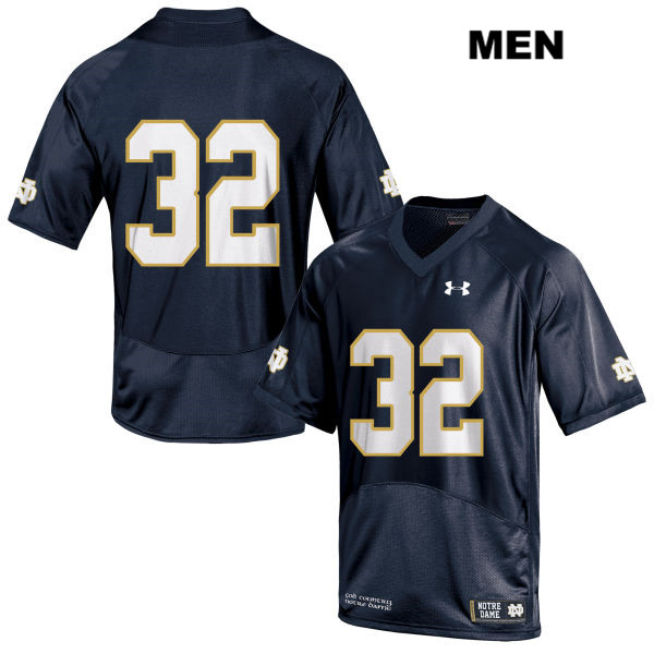 Men's NCAA Notre Dame Fighting Irish #32 Patrick Pelini Stitched College Under Armour Authentic Navy No Name Football Jersey EM10P65NS